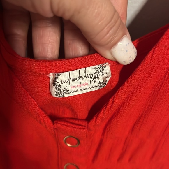 ⭐️ Free people Red body suit - Picture 3 of 5